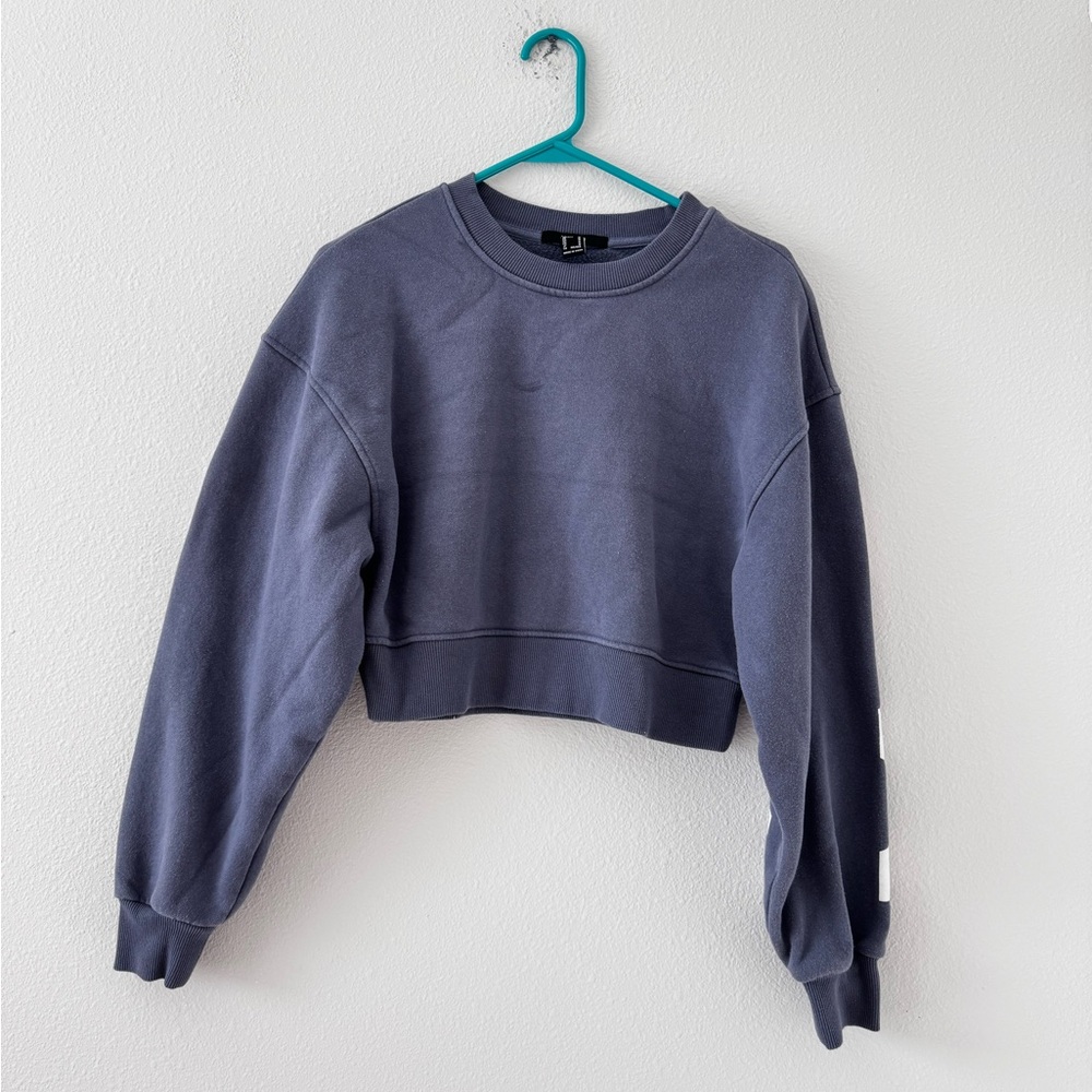 Dark Gray Cropped Sweatshirt